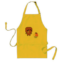 no mouth! apron