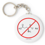 No MSG (No Monosodium Glutamate) keychains