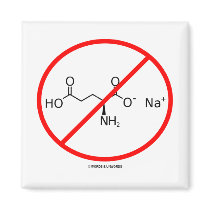No MSG (No Monosodium Glutamate) Refrigerator Magnet