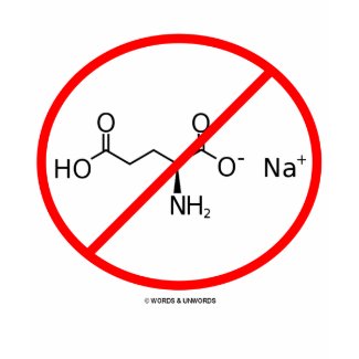 No MSG (No Monosodium Glutamate) shirt