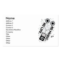 NO MUSIC, NO LIFE. BUSINESS CARD TEMPLATES