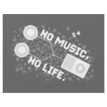 NO MUSIC, NO LIFE. flyers