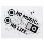 NO MUSIC, NO LIFE. flyers