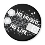 NO MUSIC, NO LIFE. magnets