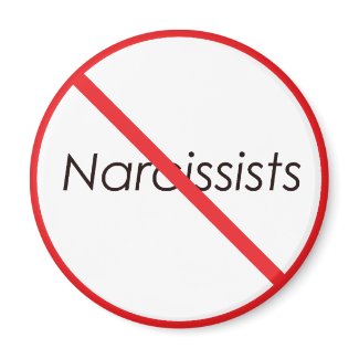 No Narcissists! magnet