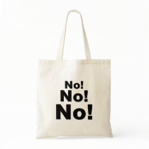 No No No! Canvas Bags