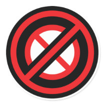 No No Symbol stickers