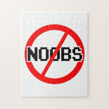 No NOOBS - chat/irc/geek/code monkey/hacker/gamer Jigsaw Puzzle