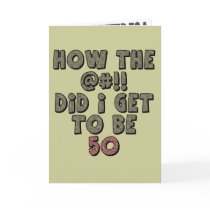 No Not Fifty 50th Birthday Party Invitations cards
