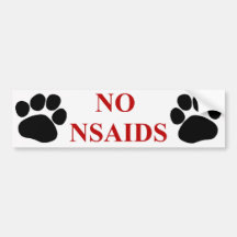 No NSAIDS Bumper Sticker