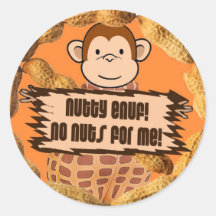No Nuts for Me Stickers
