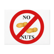 No nuts postcard