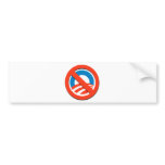 NO "O" / No Obama Bumper Sticker