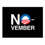 NO OBAMA IN NOVEMBER POST CARD