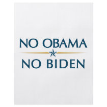 NO OBAMA NO BIDEN flyers