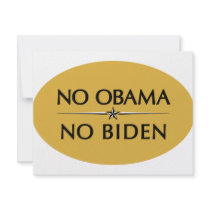 NO OBAMA NO BIDEN invitations