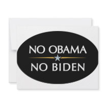 NO OBAMA NO BIDEN invitations