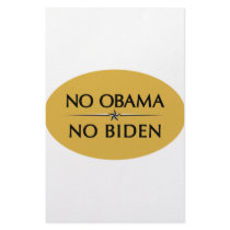 NO OBAMA NO BIDEN PERSONALIZED STATIONERY