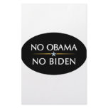 NO OBAMA NO BIDEN PERSONALIZED STATIONERY