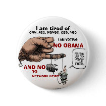 NO OBAMA NO NETWORKS buttons by kanjana NO OBAMA NO NETWORKS buttons