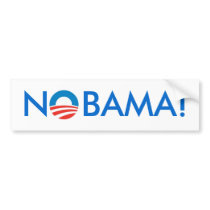 No Obama - NOBAMA! Bumper Sticker