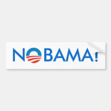 No Obama - NOBAMA! Bumper Sticker