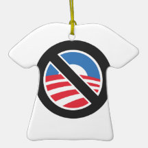 No Obama Ornament