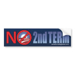 No Obama Second Term Bumper Sticker