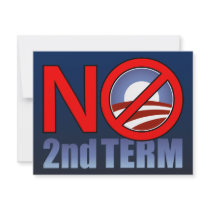 NO Obama Second Term invitations