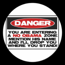 No Obama Zone stickers