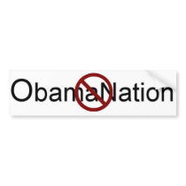 No ObamaNation bumper stickers