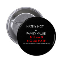 No on 8 pinback button