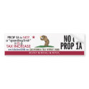 No On Prop 1A - What It Really Is Bumper Sticker bumper stickers