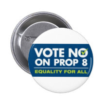 No On Prop 8- badge Button