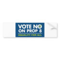No On Prop 8- bumper sticker bumper stickers by dingousa No On Prop 8- bumper sticker bumper stickers