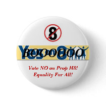 NO on Prop 8 Button by catmaru NO on Prop 8 Button