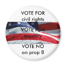 No on Prop 8 magnet by animaducta No on Prop 8 magnet