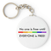 No one is FREE Keychain keychains
