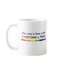 No one is FREE Mug mugs