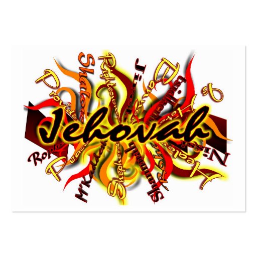 No one like Jehovah Business Card (front side)