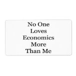 No One Loves Economics More Than Me Custom Shipping Labels