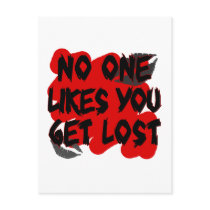 no ones likes you postcards by shopaholicchick no ones likes you postcards