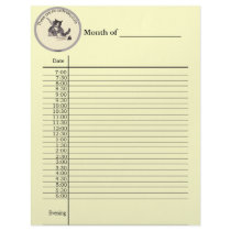 No Ordinary Cats Day Planner letterhead by friendlyspirit No Ordinary Cats Day Planner letterhead