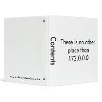 No Other Place than 172.0.0.0 Binders