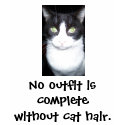 No outfit is complete without cat hair T-shirt