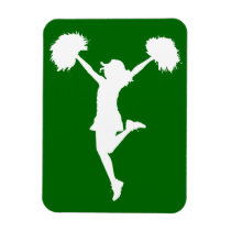 cheerleader, cheerleading, cheer, art, artwork, pom-poms, al rio, sports, customizable, [[missing key: type_fuji_fleximagne]] with custom graphic design