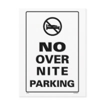 No OverNite Parking Post Cards