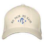 No Pain. No Gain. (Cap) Embroidered Baseball Caps