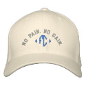 No Pain. No Gain. (Cap) embroidered hats