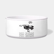 No Pain No Gain Dog Food Bowl